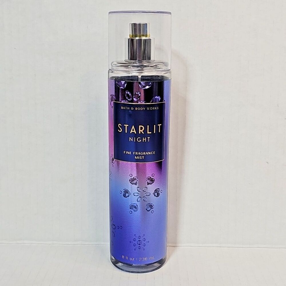 Bath & Body Works STARLIT NIGHT Fine Fragrance Mist 8 Oz Snowberry Iris Agarwood
